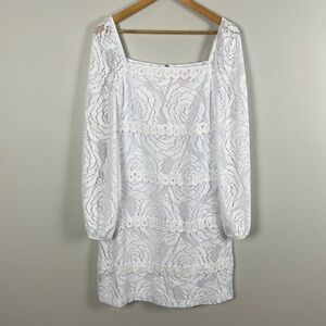 Lilly Pulitzer Zoella Dress. Bungalow Blossom Lace. Size 10.